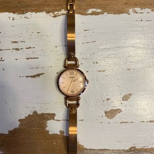 Fossil rose gold watch